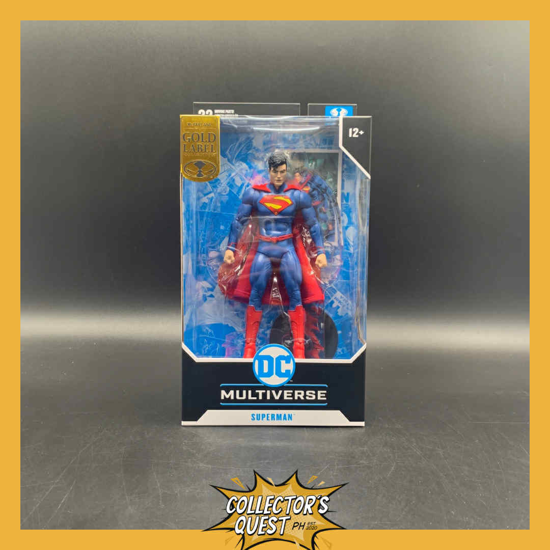 (IN STOCK) Mcfarlane DC Multiverse 7in Superman (New 52)(Gold Label) Action Figure