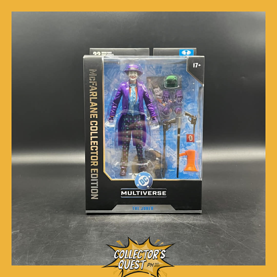 (IN STOCK) DC Mcfarlane Collector Edition 7IN WV14 - #57 The Joker (Batman 1989 Jack Nicholson Inspired) Action Figure
