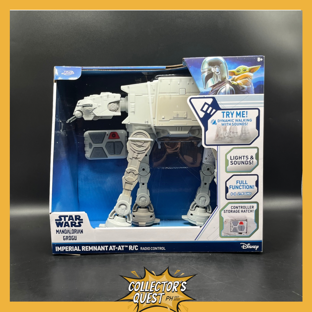 (IN STOCK) 36975 JADA Toys Star Wars Mandalorian & Grogu AT-RT Walker RC Radio Control Mandalorian & Grogu Set