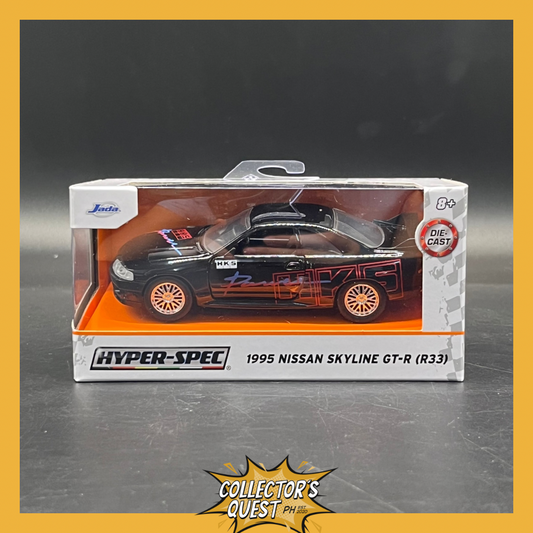 (IN STOCK) 36422 JADA TOYS 1:32 Scale Hyperspec 1995 Nissan Skyline GT-R R33 (HK)