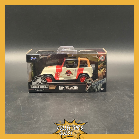 (IN STOCK) JADA TOYS 1:32 Scale Hollywood Rides Jurassic Park 1992 Jeep Wrangler 18 Diecast Vehicle