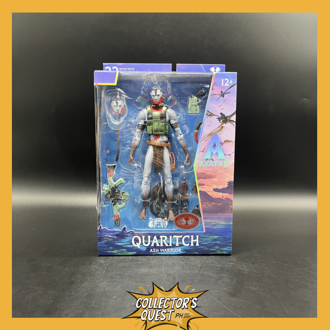 (IN STOCK) McFarlane Toys  Avatar : Fire and Ash  Quaritch (Ash Warrior)Action Figure