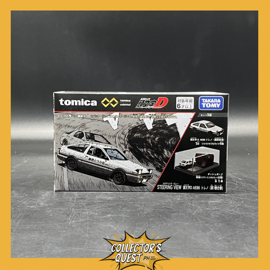 (IN STOCK) Tomica Premium Unlimited STEERING VIEW Initial D AE86 TRUENO (Volume 1) (Takumi Fujiwara) Die Cast Vehicle