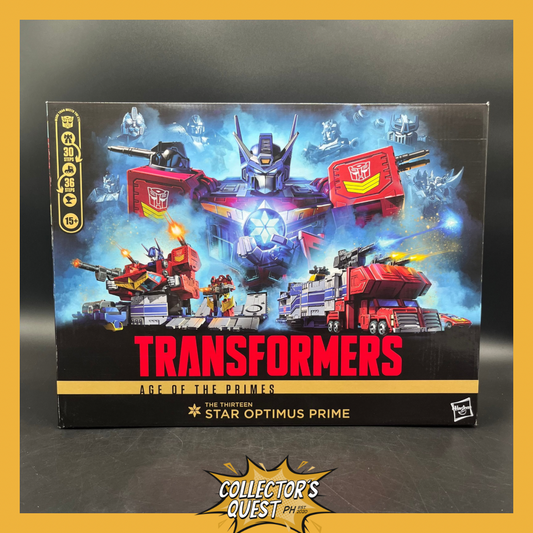 (IN STOCK) Transformers Age of The Primes Titan Class The Thirteen Star Optimus Prime Action Figure