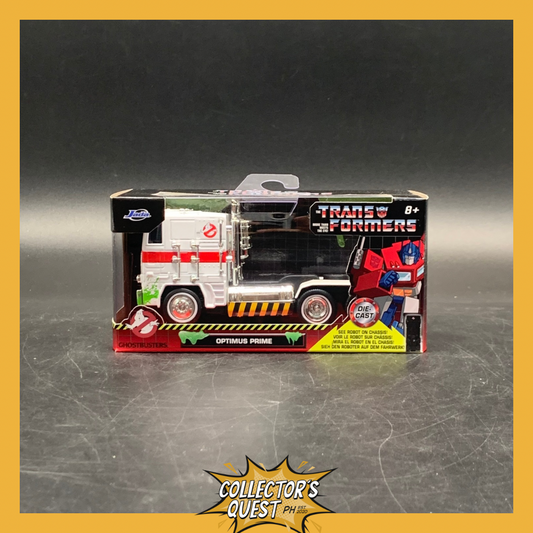 (IN STOCK) 35862 Jada Toys 1:32 Hollywood Rides: Transformers G1 x Ecto-1 Optimus Prime Diecast Vehicle