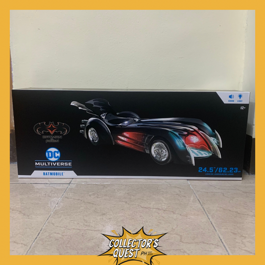 (IN STOCK) DC Multiverse Batman & Robin Batmobile (With Lights & Sounds) Vehicle