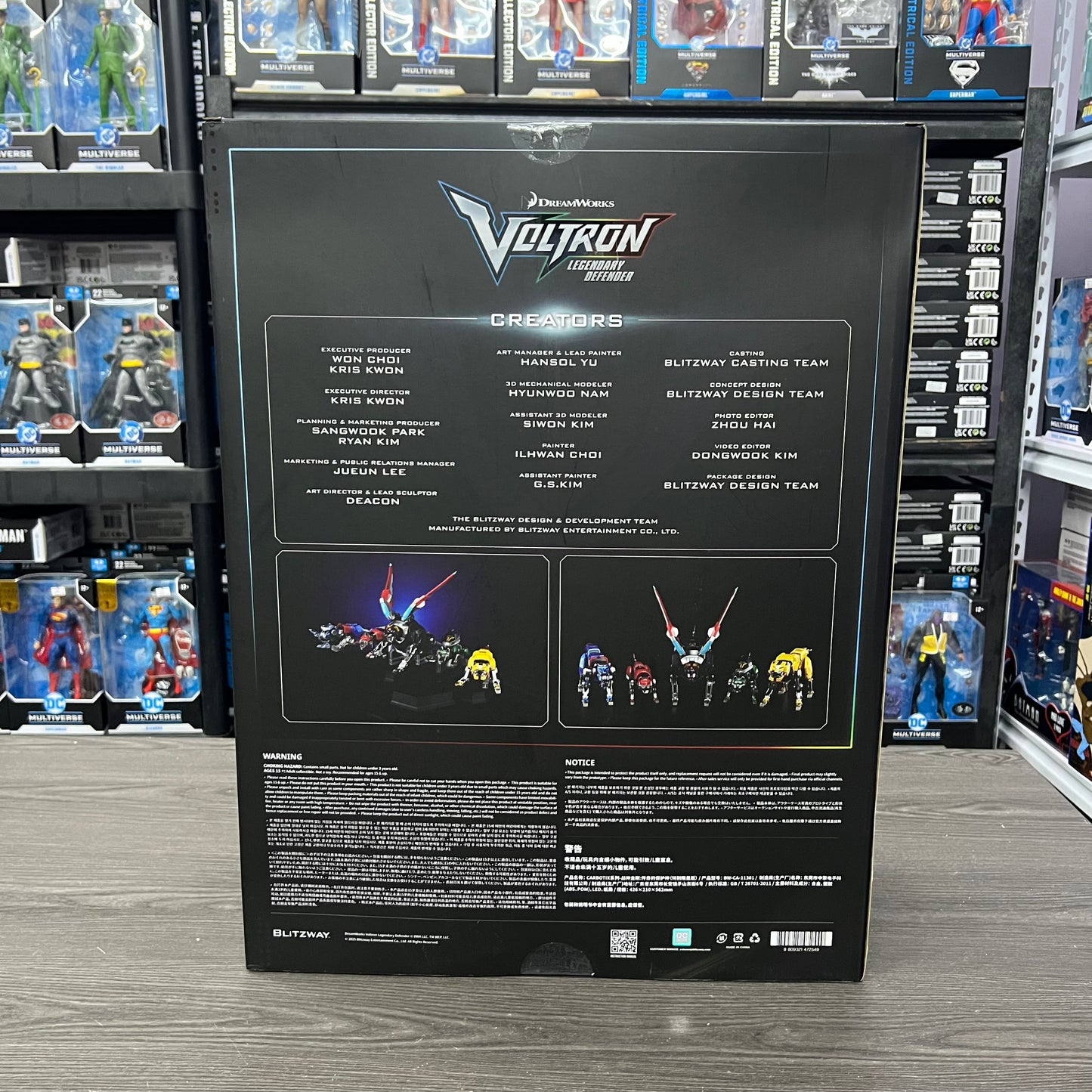 (IN STOCK) (SPECIAL LIMITED EDITION with STAND) BLITZWAY Voltron Legendary Defender Dreamworks Carbotix  BW-CA-11301