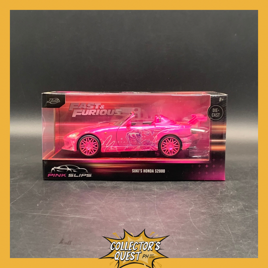 (IN STOCK) Jada Toys 1:24 Fast & Furious Pink Slips Suki's Honda S2000 Diecast Vehicle