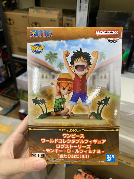 (IN STOCK) Bandai Banpresto One Piece World Collectable Figure Log Stories Luffy & Nami Figure