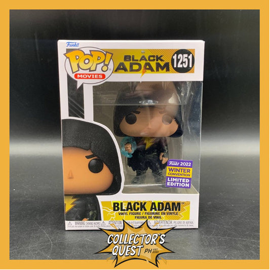 (IN STOCK) Funko POP 2022 Winter Convention Exclusive Black Adam with Hood Vinyl Figure