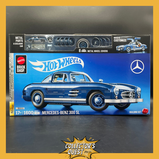(IN STOCK) Mattel Brick Shop Hot Wheels Premium Series Building Set Mercedes-Benz 300 SL