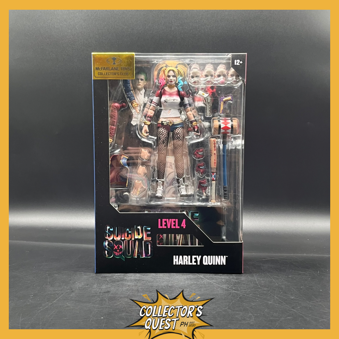 (IN STOCK) Mcfarlane Toys (LEVEL 4) Harley Quinn, The Joker & Classic Comic Harley Quinn Action Figure Set