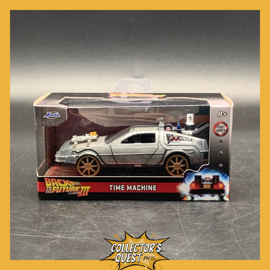 (IN STOCK) 34786 Jada Toys 1:32 Scale Back to the Future 3 Time Machine Railroad Wheels Diecast Vehicle