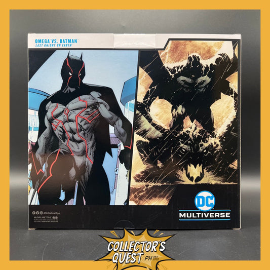(IN STOCK) DC Multiverse Last Knight on Earth Omega vs Batman 2 Pack Action Figure