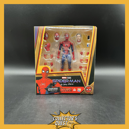 (IN STOCK) MAFEX No. 262 Spiderman No Way Home Spider-man New Red & Blue Suit Action Figure