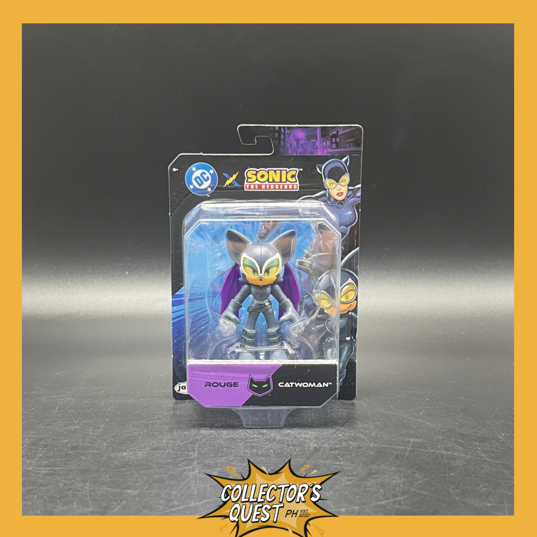 (IN STOCK) Jakks Pacific Sonic the Hedgehog x DC Comics Rouge the Bat as Catwoman 2.5 Inch Action Figure