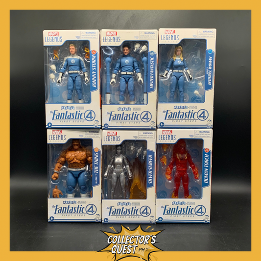 (IN STOCK) Marvel Legends Fantastic Four Set of 6: Mister Fantastic, Invisible Woman, Johnny Storm, The Thing, Silver Surfer , The Thing & Silver Surfer, Human Torch Action Figure Set