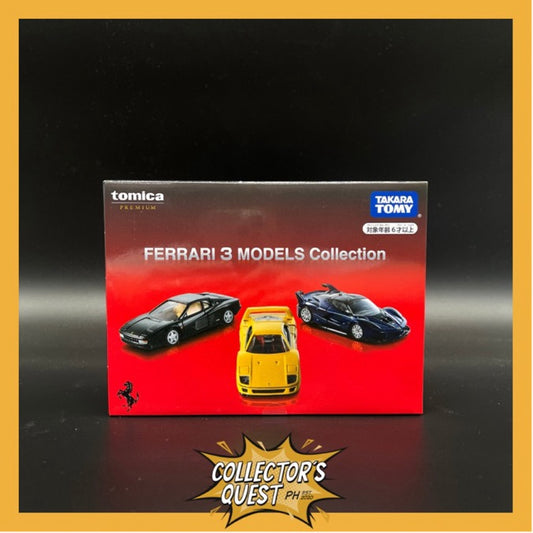 (IN STOCK) Takara Tomy Tomica Premium Ferrari 3 Models Diecast Vehicle Collection