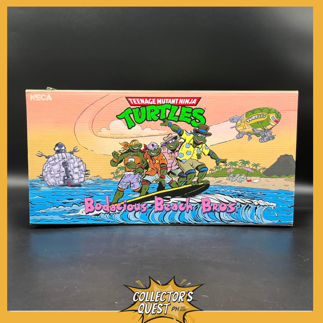 (IN STOCK) NECA TMNT Teenage Mutang Ninja Turtles Bodacious Beach Bros SDCC 2025 Exclusive Action Figure Set