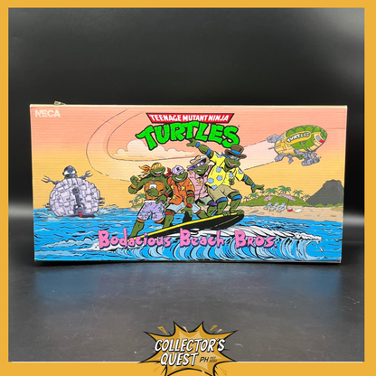 (IN STOCK) NECA TMNT Teenage Mutang Ninja Turtles Bodacious Beach Bros SDCC 2025 Exclusive Action Figure Set