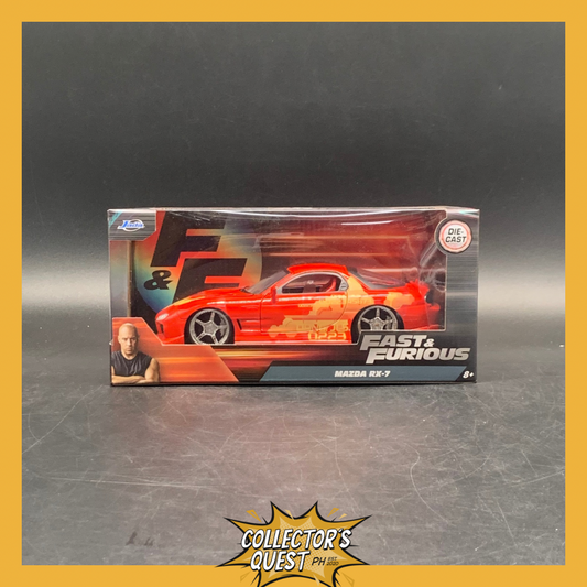 (IN STOCK) Jada Toys 1:24 Fast & Furious Mazda RX-7 FD35 Widebody Glossy Metal Diecast Vehicle