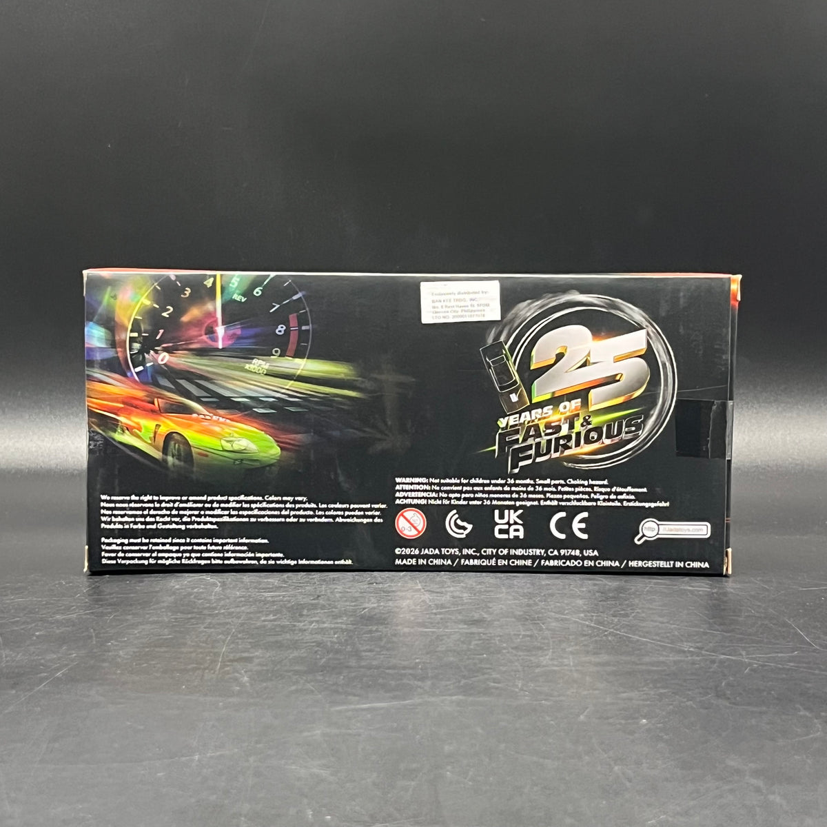 (IN STOCK) 34919 Jada Toys 1:24 Fast & Furious 10 2007 Porsche 911 GT3 Diecast Vehicle (25th Anniversary Release)