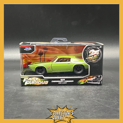 (IN STOCK) 99521 JADA Toys 1:32 Scale Fast & Furious 1973 Chevrolet Camaro Diecast Vehicle (25th Anniversary Release)