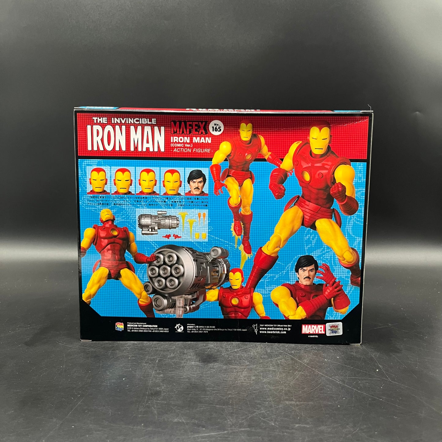 (IN STOCK) MAFEX Marvel Comics 165 Iron Man Comic Version Action Figure Set