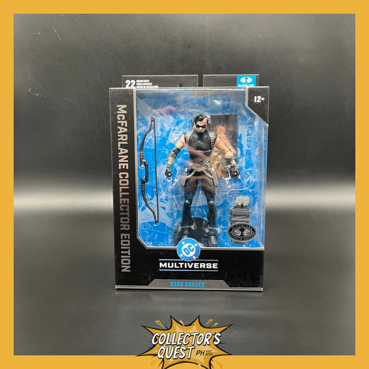 (IN STOCK) DC Mcfarlane Collector's Edition #40 Dark Archer (Green Arrow) Platinum Edition Action Figure