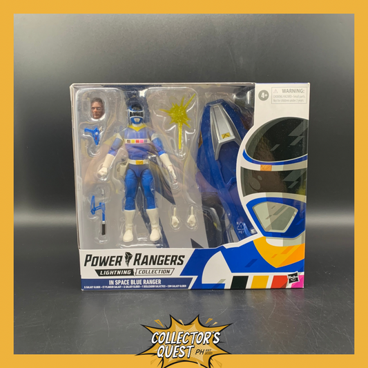 (IN STOCK) Power Rangers Lightning Collection In Space Blue Ranger with Galaxy Glider Action Figure