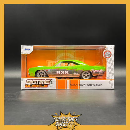 (IN STOCK) 36453 Jada Toys 1:24 Bigtime Muscle 1970 Plymouth Road Runner Diecast Vehicle