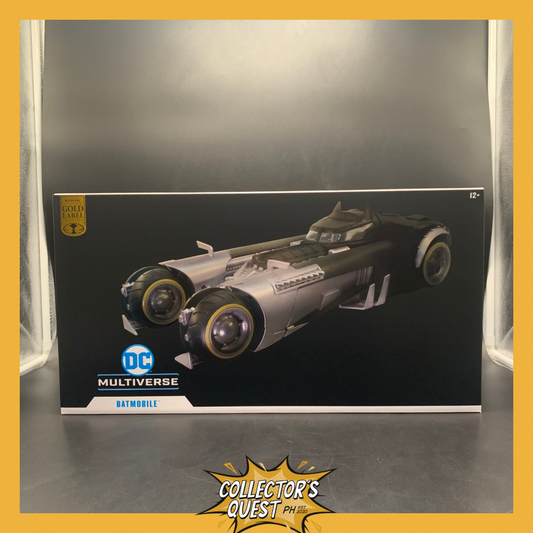(IN STOCK) Mcfarlane DC Multiverse Batman The White Knight Batmobile (Gold Label) Vehicle