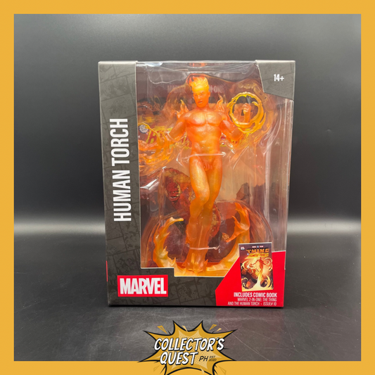 (IN STOCK) Mcfarlane Toys 1/6 Scale Marvel Human Torch (Marvel 2-in-One #10) Posed Statue