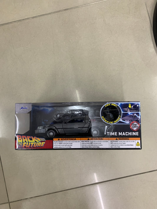 (IN STOCK) JADA TOYS 1:24 Scale Hollywood Rides Back to the Future 1 Delorean Time Machine Diecast Vehicle