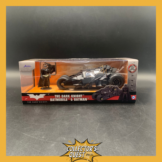 (IN STOCK) Jada Toys 1:24 Scale Batmobile 2008 The Dark Knight with Batman Figure