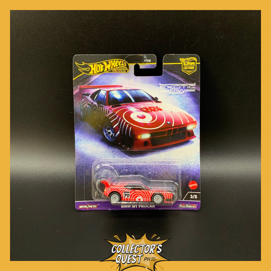 (N STOCK) Hot Wheels Premium Car Culture Circuit Legends Toy Vehicle, 1:64 Scale Die-Cast BMW M1 Procar