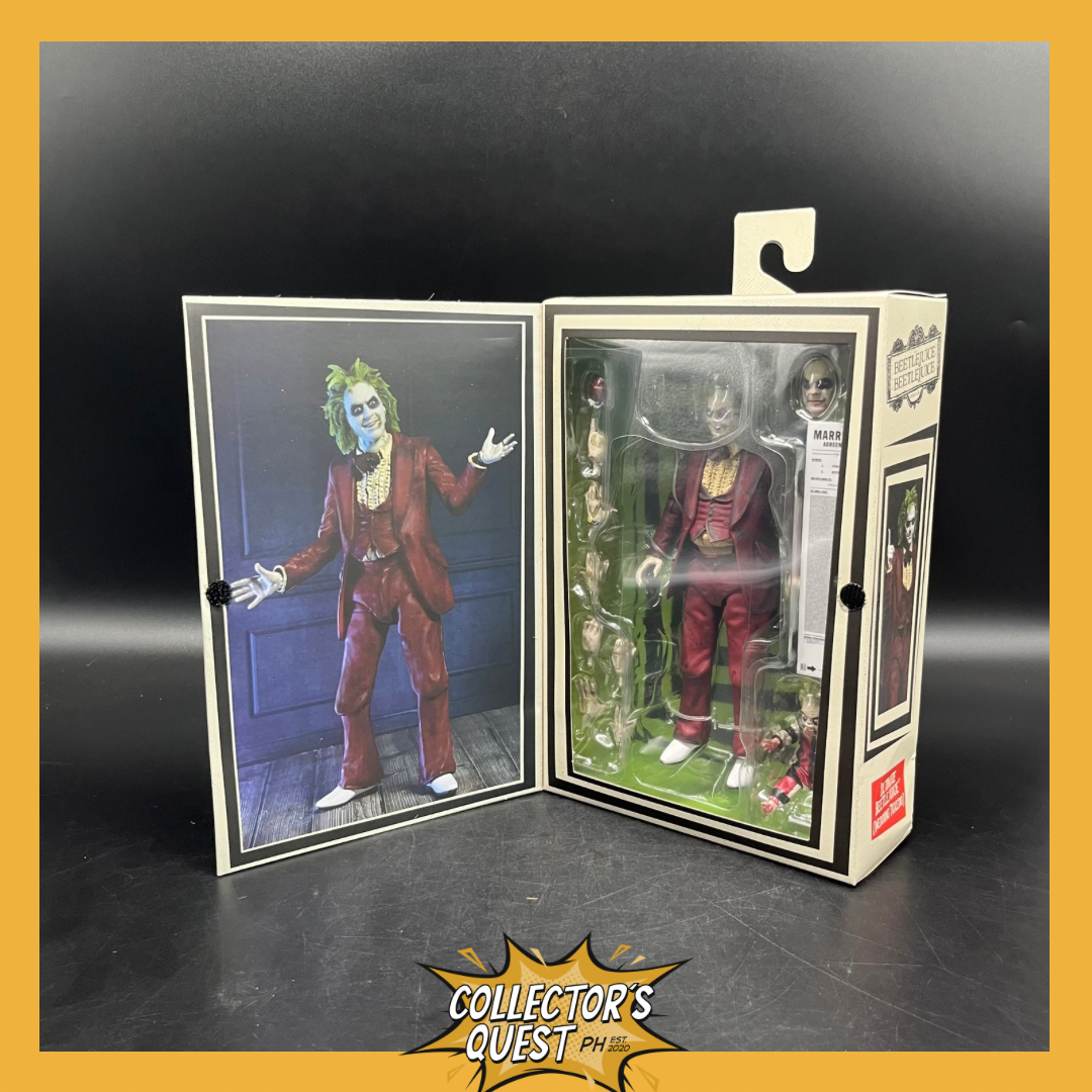 (IN STOCK) NECA Beetlejuice Beetlejuice 7in Ultimate "Red Tuxedo" Beetlejuice Action Figure