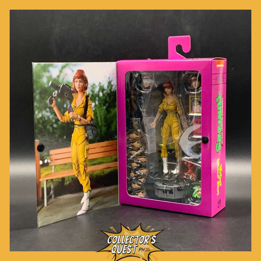 (IN STOCK) NECA TMNT Teenage Mutant Ninja Turtles Cartoon April O Neil Action Figure