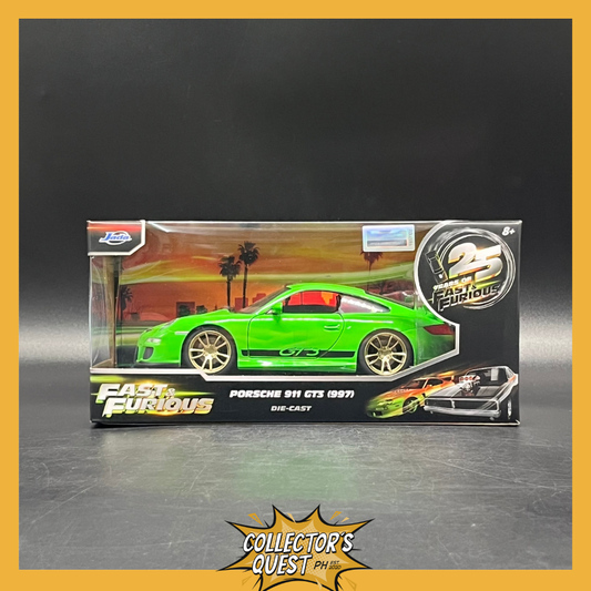 (IN STOCK) 34919 Jada Toys 1:24 Fast & Furious 10 2007 Porsche 911 GT3 Diecast Vehicle (25th Anniversary Release)