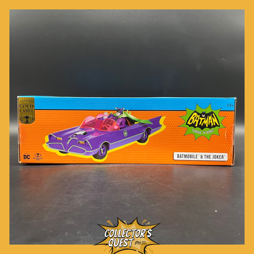 (IN STOCK( McFarlane Toys - DC Retro Batmobile & The Joker (Batman 66') Figure