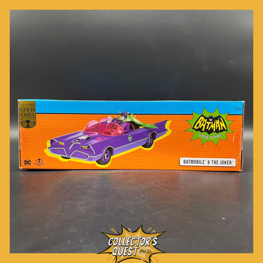 (IN STOCK( McFarlane Toys - DC Retro Batmobile & The Joker (Batman 66') Figure