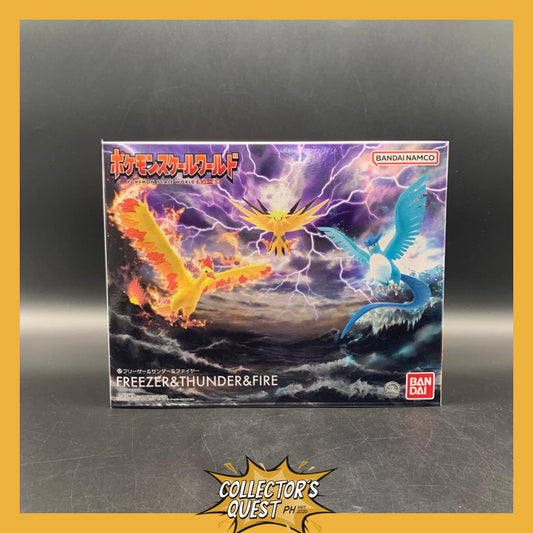 (IN STOCK) Pokemon Scale World Kanto Region Moltres & Zapdos & Articuno Figure Set