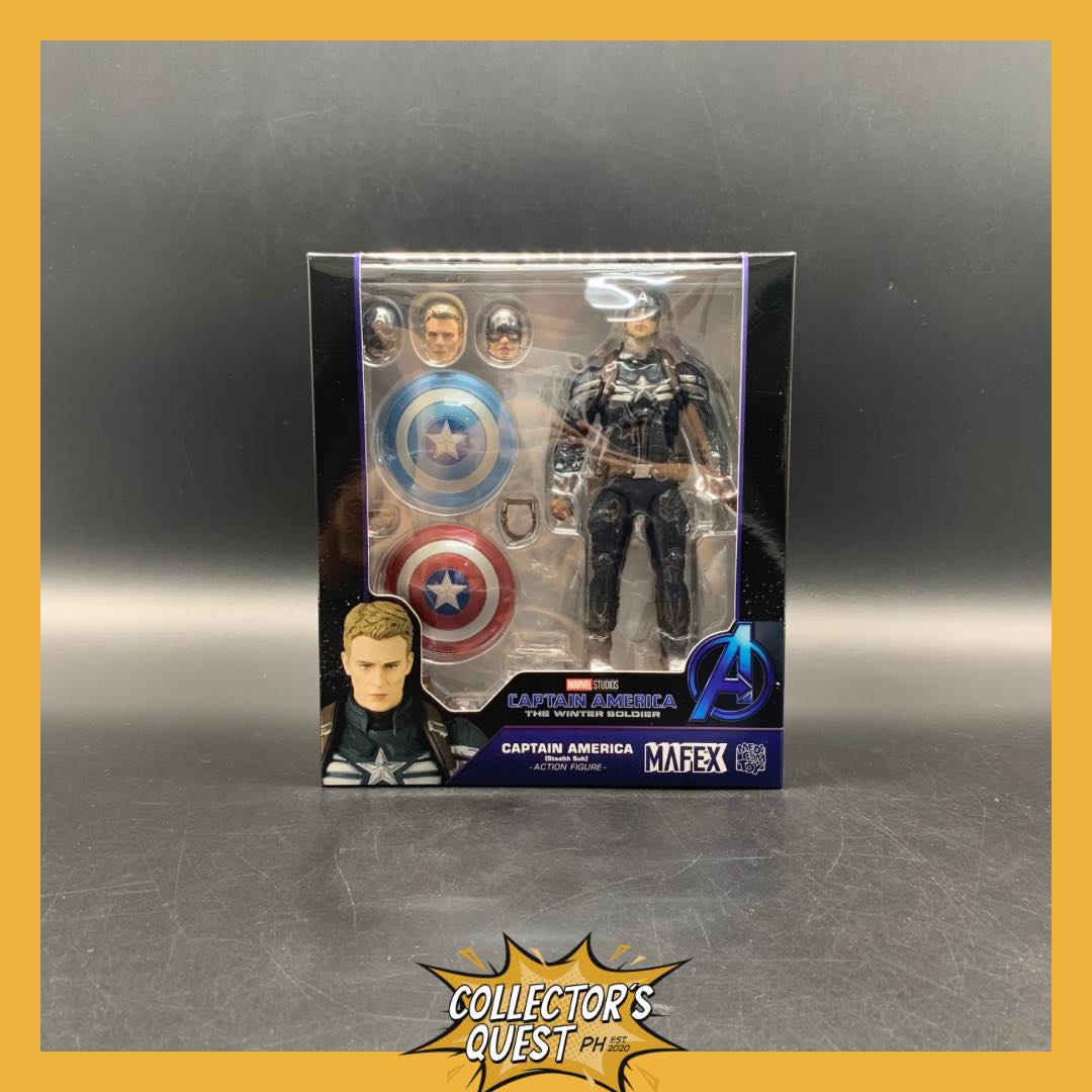 (IN STOCK) MAFEX Captain America The Winter Soldier Captain America (Stealth Suit) Action Figure