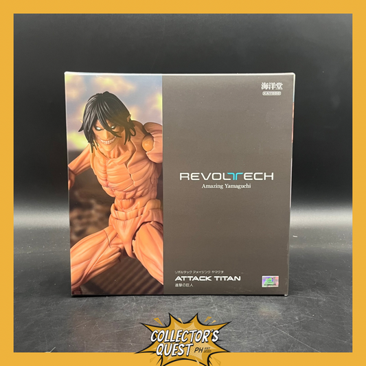 (IN STOCK) Kaiyodo Revoltech Amazing Yamaguchi Attack on Titan Eren Yeager Reissue Excluding Bonus Action Figure