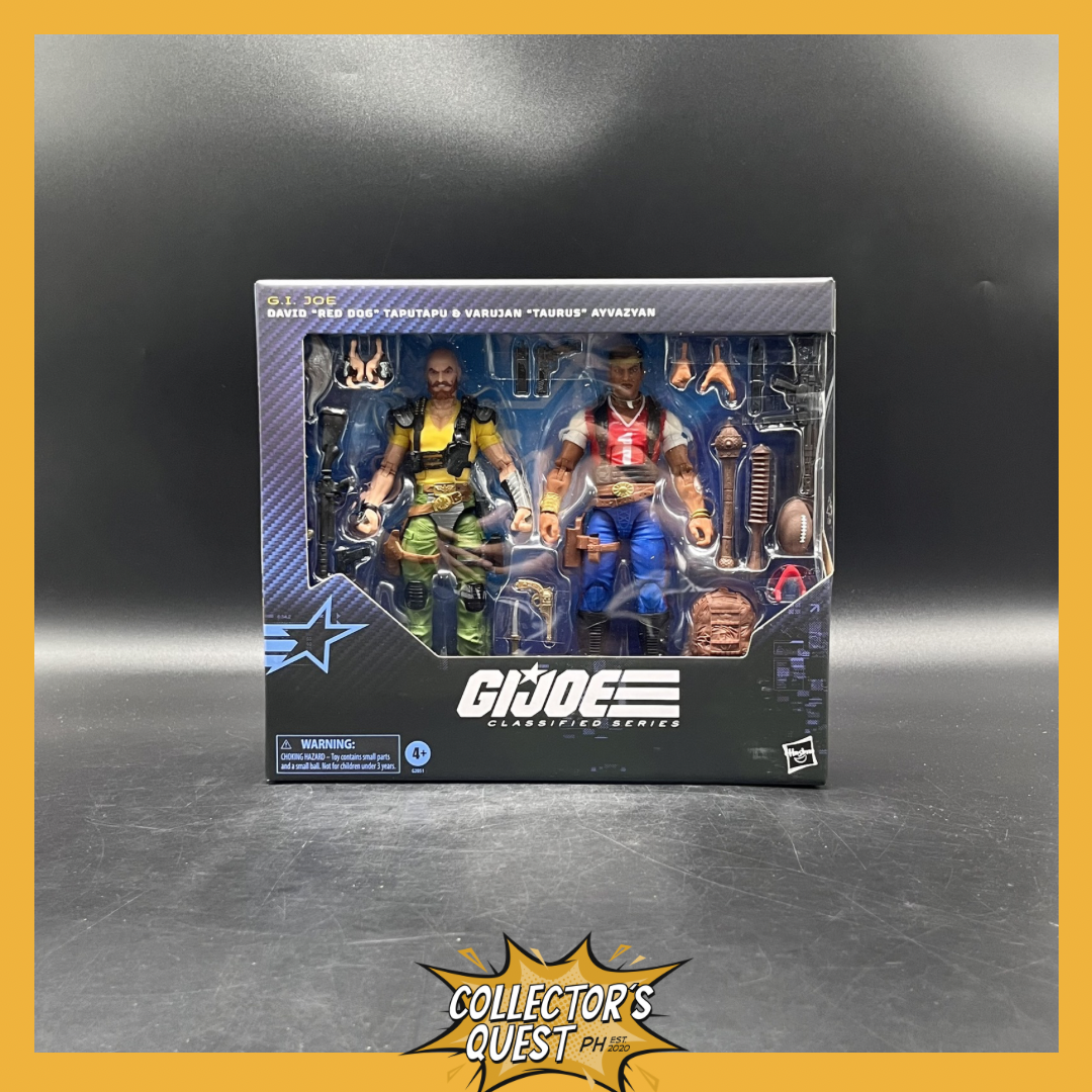 (IN STOCK) G.I. Joe Classified Series David Red Dog Taputapu & Varujan Taurus Ayvazyan Action Figure