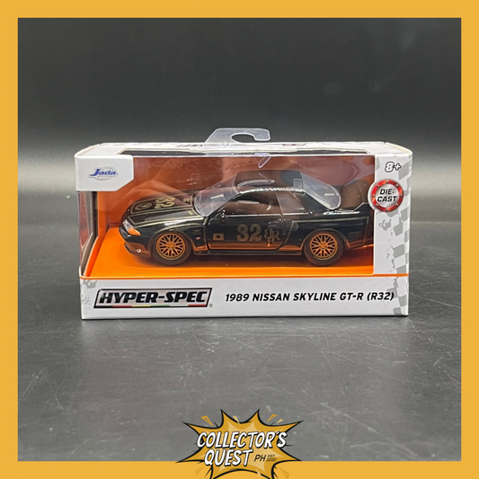 (IN STOCK) 36421 JADA TOYS 1:32 Scale Hyperspec 1989 Nissan Skyline GT-R (R32)