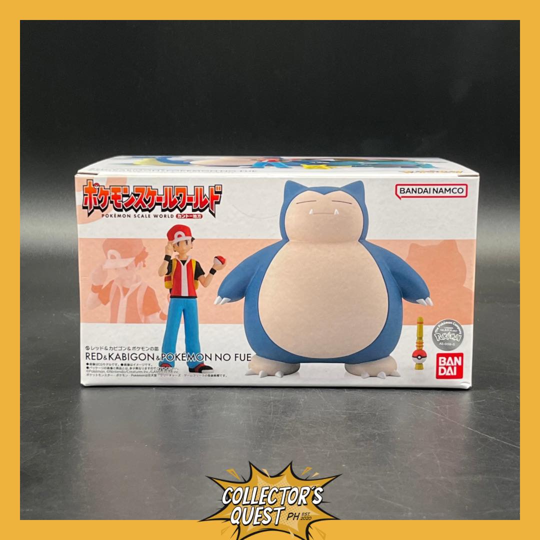 (IN STOCk) Pokemon Scale World Kanto Red & Snorlax & Pokemon Flute Figure