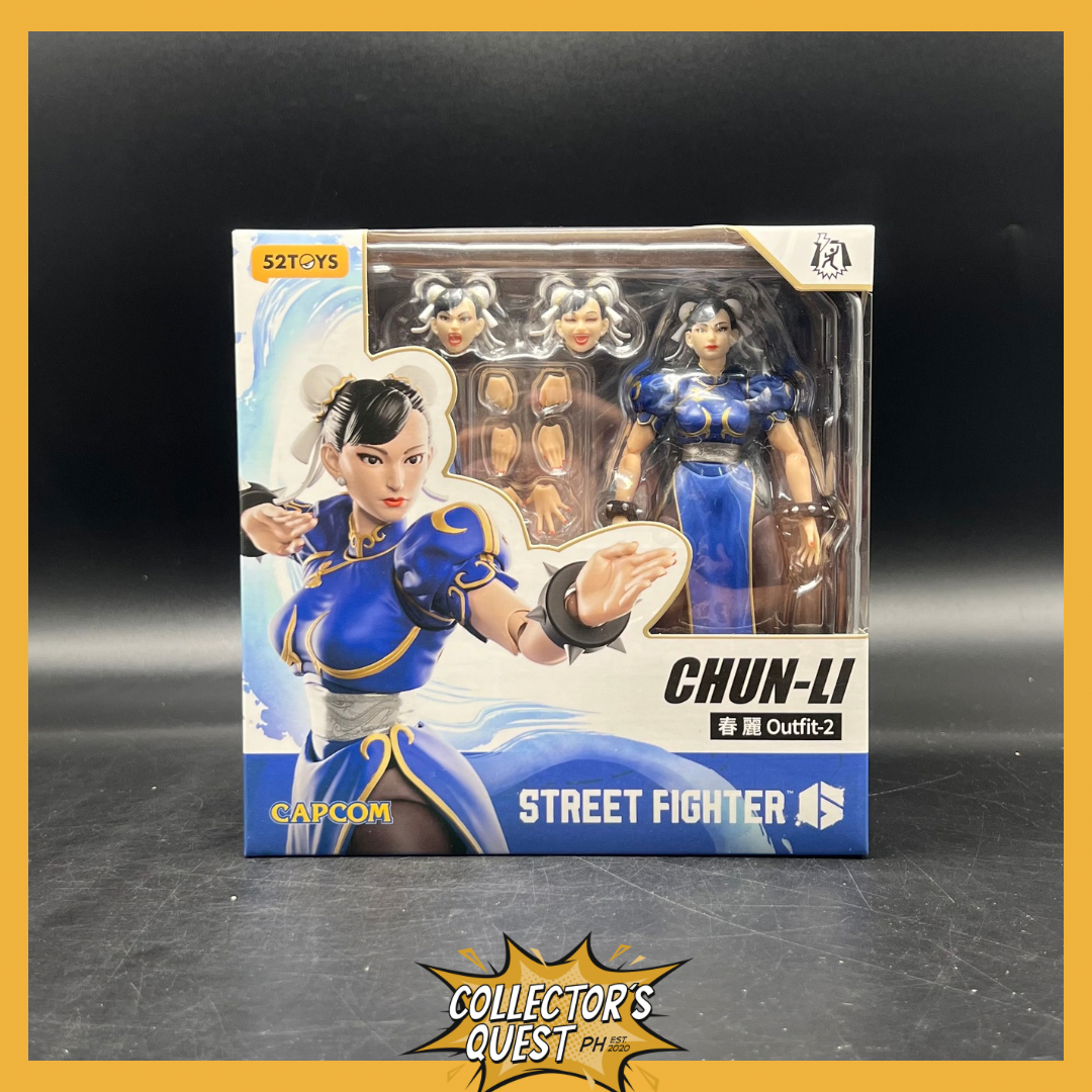 (IN STOCK) 52Toys Street Fighter 6 Chunli Outfit 2 Blue Version 1/12 Action Figure