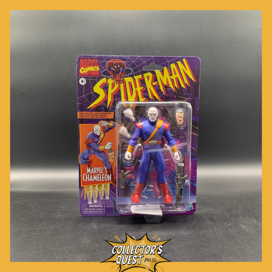 (IN STOCK) Marvel Legends Spiderman Retro Carded Chameleon Figure