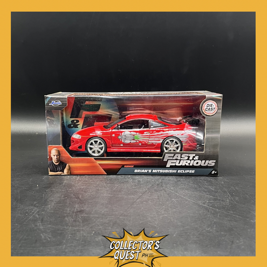 (IN STOCK) 36815 Jada Toys Fast & Furious 1995 Mitsubishi Eclipse 1:24 Scale Die-Cast Vehicle